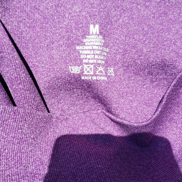 Seamless Leggings Smile Contour High Waist Workout Gym Yoga Pants Purple NWT M - Picture 4 of 7